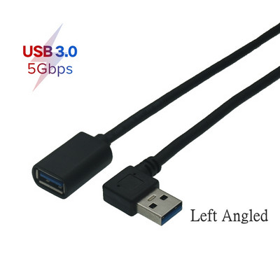 USB hosszabbító kábel könyök derékszögű rövid kábel USB-duga-anya adatkábel L-típusú 3.0 rövid USB lemezes billentyűzet és egér