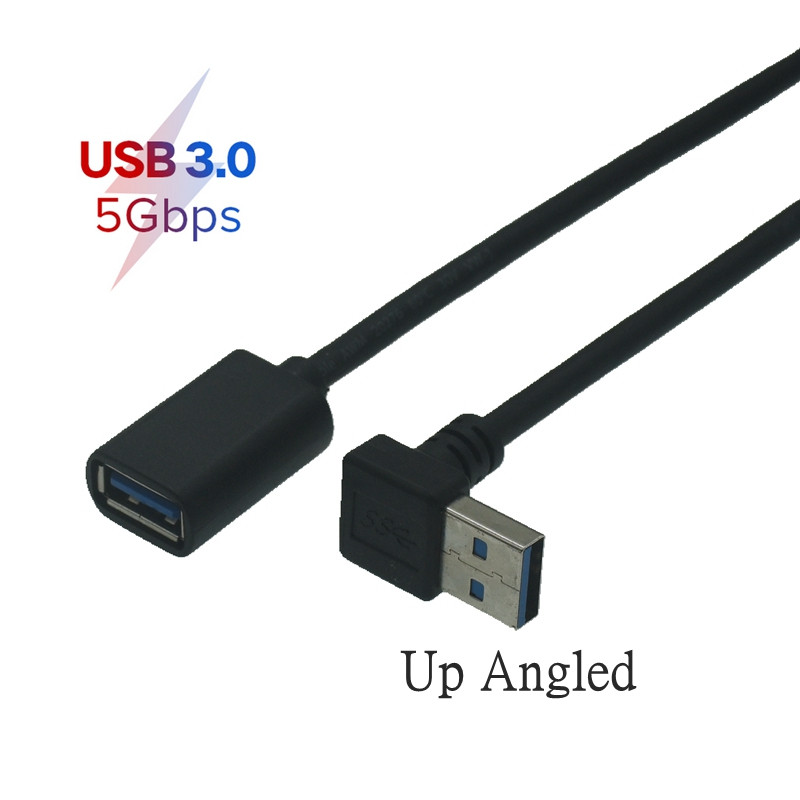 USB hosszabbító kábel könyök derékszögű rövid kábel USB-duga-anya adatkábel L-típusú 3.0 rövid USB lemezes billentyűzet és egér