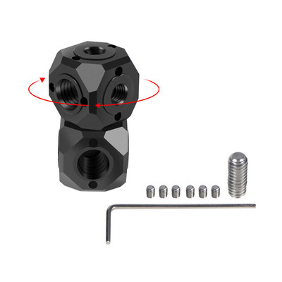 Višenamjenska Mini Magic Cube rupe za vijke za prijenos ARRI 1/4" 3/8" adapter za GoPro DSLR kameru Vlog Kit Svjetla za bljeskalice Nosač stativa