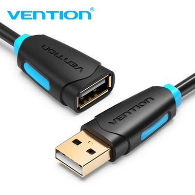 Vention USB 2.0 vīrišķais-sievietes USB kabelis 2m 3m 5m pagarinātāja vada vads Super Speed Data Sync USB2.0 pagarinātāja kabelis datora klēpjdatoram