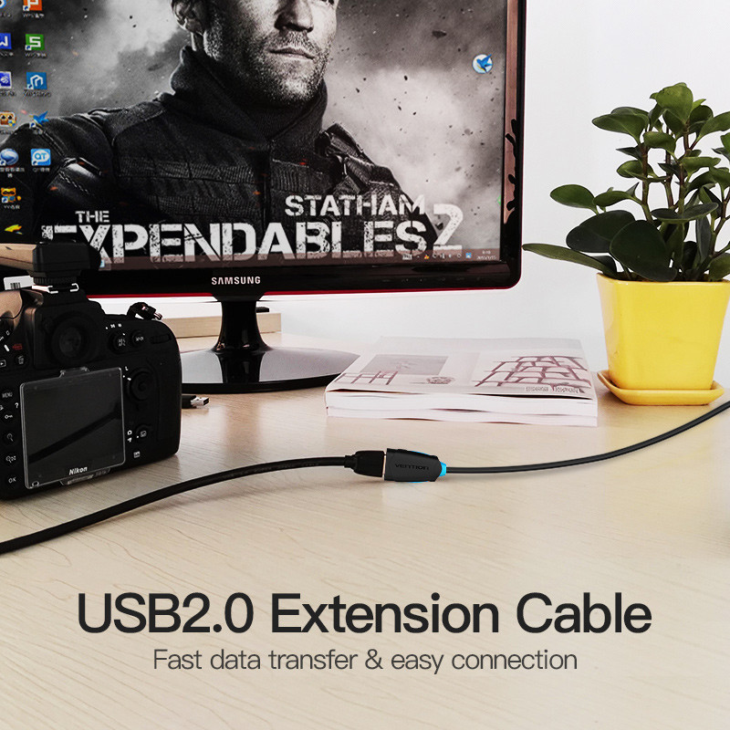 Vention USB 2.0 muški na ženski USB kabel 2 m 3 m 5 m produžni kabel žice super brze sinkronizacije podataka USB 2.0 produžni kabel za PC prijenosno računalo
