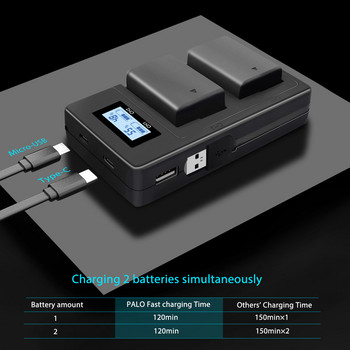 USB LCD Smart NP- FW50 Camera Battery Charger за SONY Alpha A7 A7R A7S A5000 A6000 Ect Fast Dual Charger Mobile Power Charger