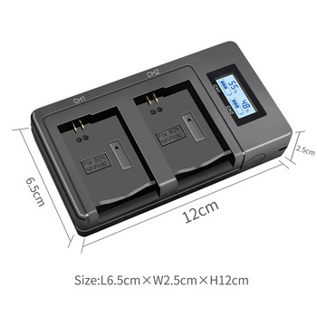 USB LCD Smart NP- FW50 Camera Battery Charger за SONY Alpha A7 A7R A7S A5000 A6000 Ect Fast Dual Charger Mobile Power Charger