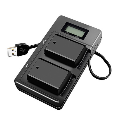 Φορτιστής μπαταρίας κάμερας USB LCD Smart NP- FW50 για SONY Alpha A7 A7R A7S A5000 A6000 Ect Fast Dual Charger Φορτιστής κινητής ισχύος
