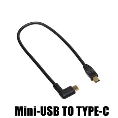 90 stupnjeva USB tipa C 3.1 muški na mini USB 5Pin&Micro-B 5P muški konverter OTG adapter lakat kabel za punjenje podataka za Macbook