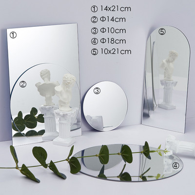 INS foto rekvizīti Akrila spoguļu komplekts Produkta atstarotājs Apgriezts fotogrāfijas rekvizīti fotogrāfija Fotorekvizīti juvelierizstrādājumu kosmētikai