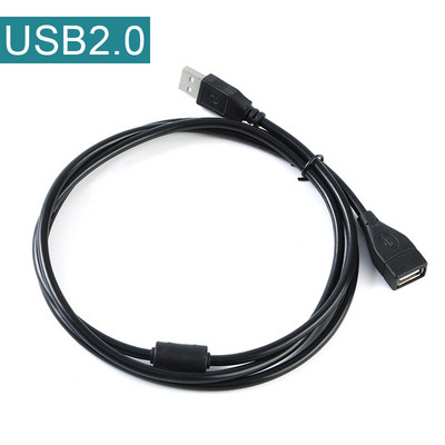 USB 2.0 dugasz-alj USB-kábel 1,5 m-es 3 m-es 5 m-es hosszabbítókábel vezeték Super Speed Data Sync hosszabbító kábel PC laptop billentyűzethez