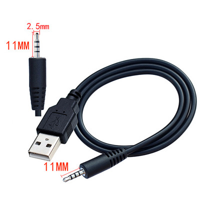 1m 2.5mm 11MM 14MM veličina 4-polni stereo 2.5mm muški na USB muški podatkovni kabel za punjenje