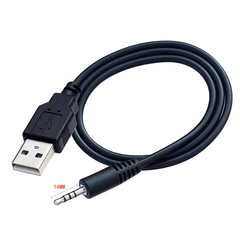 1m 2.5mm 11MM 14MM veličina 4-polni stereo 2.5mm muški na USB muški podatkovni kabel za punjenje
