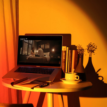 Ulanzi S1 Lite Φωτισμός βίντεο Sunset Led Νυχτερινά φώτα Ins Φωτογραφία Υπνοδωμάτιο Μπαρ Καφετέριες Τοίχοι Φωτισμός Τύπος C Φόρτιση