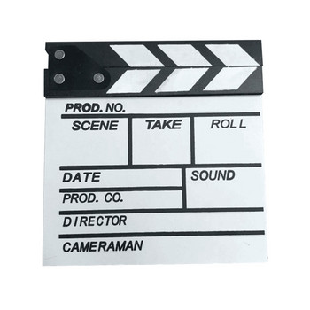 Σκηνοθεσία Βίντεο Σκηνή Clapperboard TV Ταινία Clapper Board Film Slate Cut Prop Plank 20*20CM