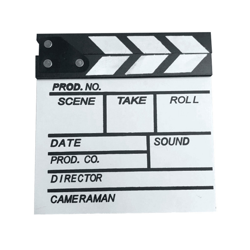 Redatelj Video Scena Clapperboard TV film Clapper Board Film Slate Cut Prop Plank 20*20CM