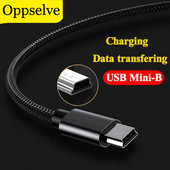 USB Mini-B kabel USB C na Mini USB žičani kabel Ženski na muški USB kabel za Thunderbolt 3 Računalo Laptop Snimač za vožnju Mini-B