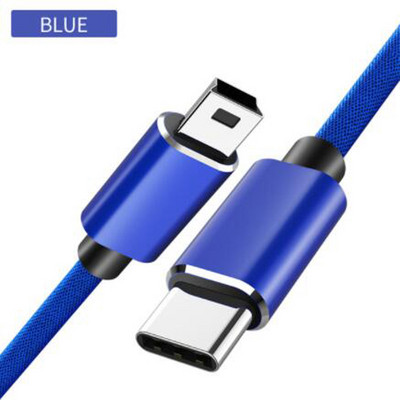 USB Mini-B kabel USB C na Mini USB žičani kabel Ženski na muški USB kabel za Thunderbolt 3 Računalo Laptop Snimač za vožnju Mini-B