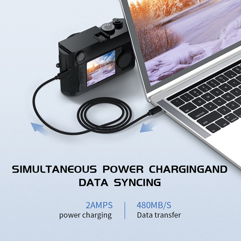 USB Mini-B kabel USB C na Mini USB žičani kabel Ženski na muški USB kabel za Thunderbolt 3 Računalo Laptop Snimač za vožnju Mini-B