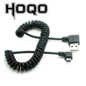 Καλώδιο USB Mini USB 90 μοιρών Δεξιά γωνία USB A αρσενικό σε μίνι USB με ορθή γωνία αρσενικό ανασυρόμενο καλώδιο συγχρονισμού δεδομένων Cabo 1m