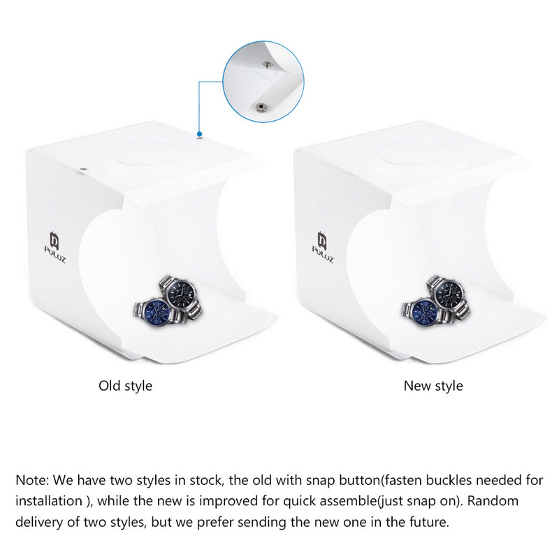 Pārnēsājamas fotostudijas fotografēšana 1 2 LED paneļi, saliekamā kastes apgaismojums, studijas šaušanas telts kastes komplekts, izkliedēta Softbox gaismas kaste