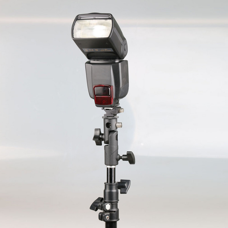 Tip E Univerzalni metalni nosač bljeskalice Hot Shoe Speedlite Držač za kišobran Stalak za svjetlo s 1/4to3/8vijčanim adapterom za montažu