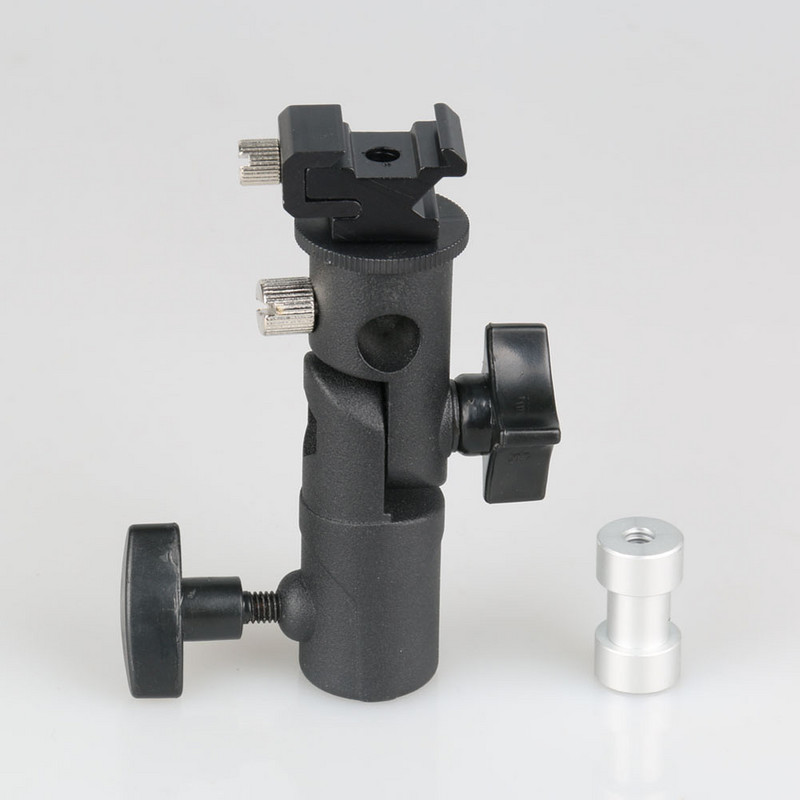 Tip E Univerzalni metalni nosač bljeskalice Hot Shoe Speedlite Držač za kišobran Stalak za svjetlo s 1/4to3/8vijčanim adapterom za montažu