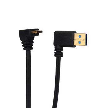 90 градуса нагоре надолу наляво надясно ъгъл USB 3.0 тип A към USB C нагоре ъгъл на синхронизиране на данни Кабел за зареждане за Xiaomi Huawei P9 Samsung Note7