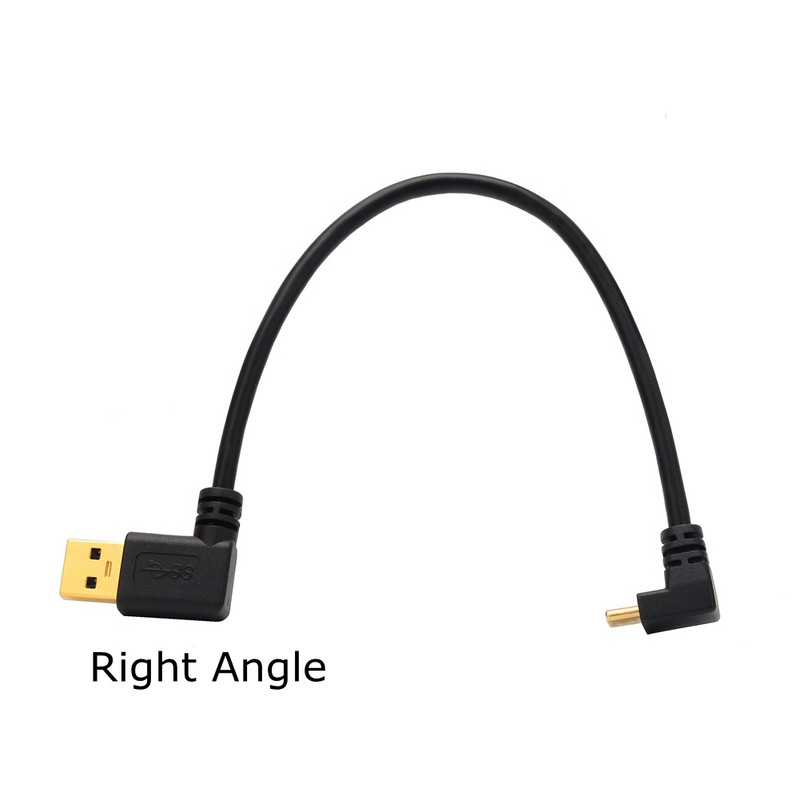 90 fokos felfelé lefelé bal jobb szögű USB 3.0 Type A - USB C Up szög adatszinkronizáló töltőkábel Xiaomi Huawei P9 Samsung Note7 készülékhez