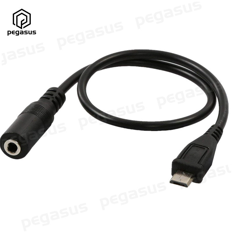 30CM DC 3,5 mm ženski na 5pin mini / mikro 5P priključak muški mikrofonski adapter USB produžni kabel