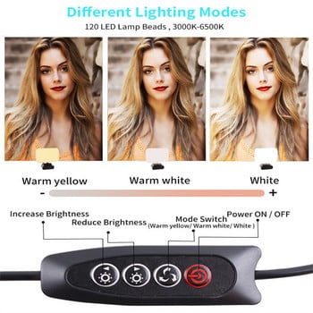 Ζωντανή λυχνία Led Video Light Conference Full Light με σταθερή περιστροφή 360 στήριγμα για φορητό υπολογιστή Ipad Macbook