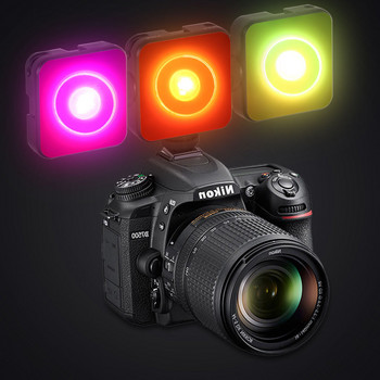 KIMRIG RGB Sunset Lamp Video Light LED Романтична лампа за проектор Прожекционна светлина за атмосфера на живо излъчване за фотографско студио