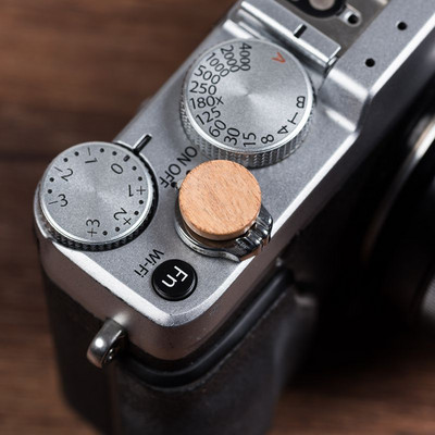 Drvena drvena konkavna površina tipke za otpuštanje zatvarača za Fujifilm X100F X100V XT4 XT30 20 XPRO2XE3 M10P Fuji X100F