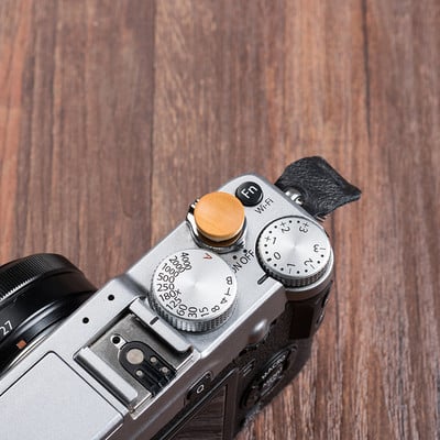 Drvena drvena konkavna površina tipke za otpuštanje zatvarača za Fujifilm X100F X100V XT4 XT30 20 XPRO2XE3 M10P Fuji X100F