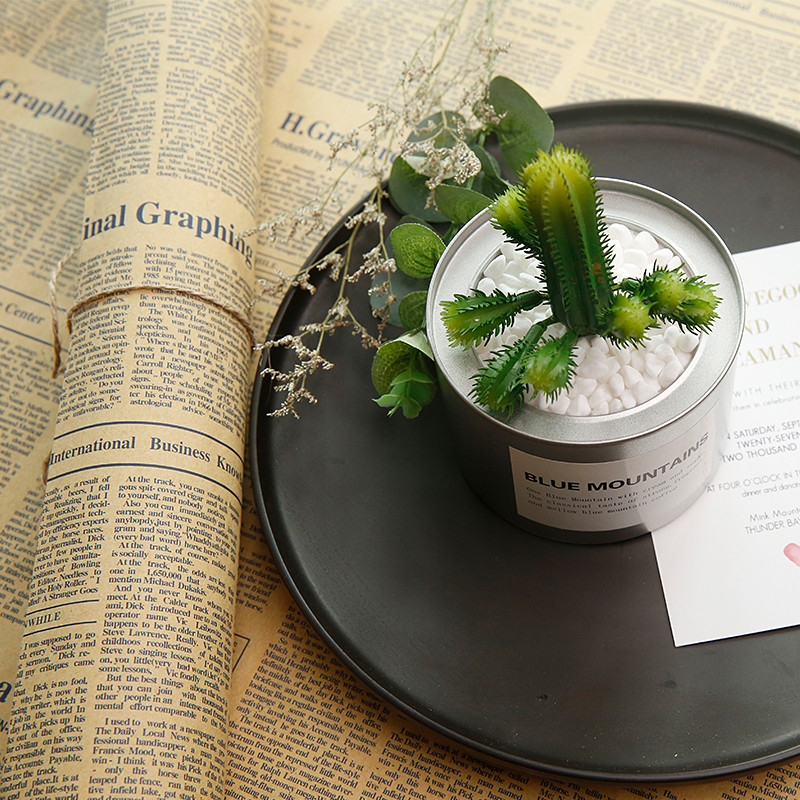 Ziar englezesc nostalgic 4 în 1, stil vintage pentru studio foto, accesorii pentru fundal, cosmetice, alimente, covoraș de fundal