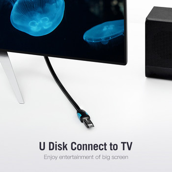 Καλώδιο επέκτασης αερισμού USB 2.0 Καλώδιο από άνδρα σε γυναίκα Επέκταση καλωδίου USB 3.0 για φορητό υπολογιστή Smart TV PS4 Xbox One SSD USB σε USB