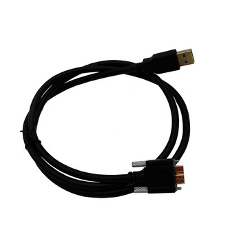 USB 3.0 A αρσενικό σε καλώδιο Micro B αριστερά δεξιά πάνω κάτω γωνία 90 μοιρών αρσενικό με βίδες ασφάλισης 5Gbps 0.3m 1m 1.8m