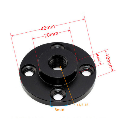 Adaptor trepied 1/4 3/8 Suport de perete cu bază fixă Suport de prindere Montare de conectare Camera de conectare Braț magic Monitor Lumină Bliț Placă de pizza în aer liber