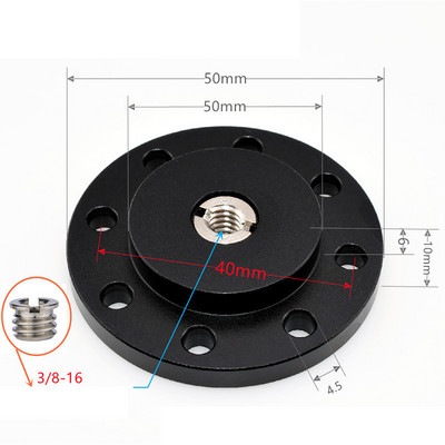 Adaptor trepied 1/4 3/8 Suport de perete cu bază fixă Suport de prindere Montare de conectare Camera de conectare Braț magic Monitor Lumină Bliț Placă de pizza în aer liber