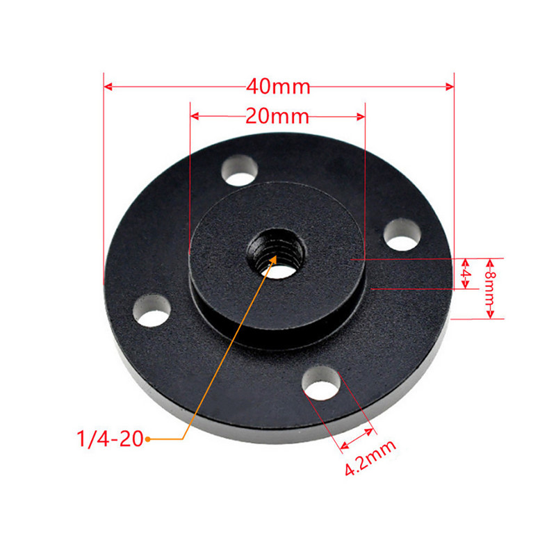 Adaptor trepied 1/4 3/8 Suport de perete cu bază fixă Suport de prindere Montare de conectare Camera de conectare Braț magic Monitor Lumină Bliț Placă de pizza în aer liber