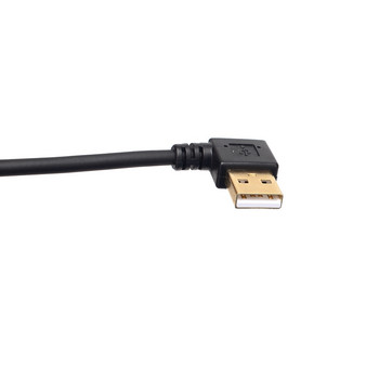 20cm USB To Type C Σύντομο καλώδιο γρήγορης φόρτισης Διπλό αγκώνα 90 μοιρών USB C καλώδιο δεδομένων Micro USB για όλα τα έξυπνα τηλέφωνα