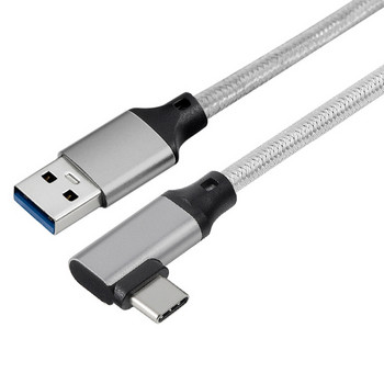 USB3.2 10Gbps кабел USB Type A към USB C 3.1/3.2 Gen2 кабел Пренос на данни USB C SSD Кабел за твърд диск 3A 60W QC 3.0 Бързо зареждане