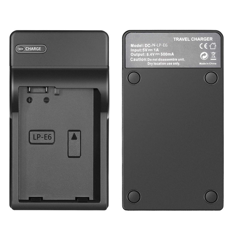 LP-E6 LPE6 LP-E6N LP-E6NH akumuliatoriaus įkroviklis, suderinamas su CANON EOS 7D Mark II 60D 60Da 70D 80D XC10
