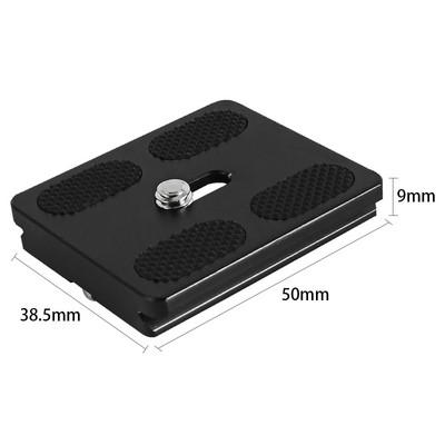 kameras statīva ātrās atbrīvošanas plāksne ar 1/4 skrūves pamatnes kameras montāžas plāksni, kas piemērota SLR kameras arca Šveices lodgalvas statīvam