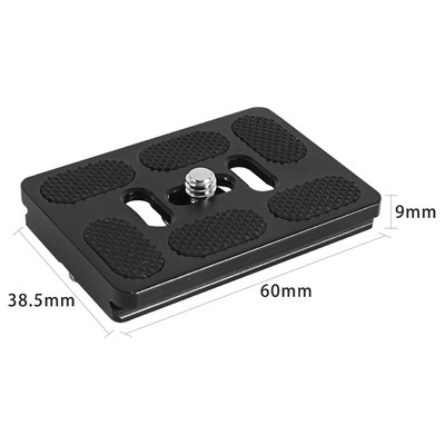 kameras statīva ātrās atbrīvošanas plāksne ar 1/4 skrūves pamatnes kameras montāžas plāksni, kas piemērota SLR kameras arca Šveices lodgalvas statīvam