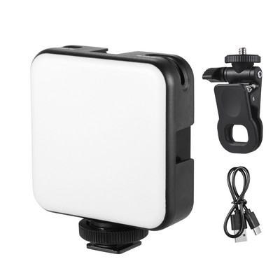 Andoer W64 Mini Clip-on LED video svjetlo Svjetlo za mobilne telefone Konferencijsko svjetlo 2500K-6500K Mogućnost prigušivanja za live streaming selfie