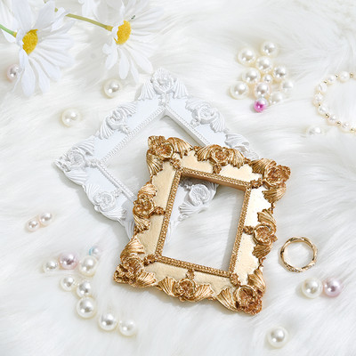 Life Photo Shooting Ins Rekviziti za fotografije Retro okvir za fotografije Studijski dodaci za nakit Prsten Ogrlica Naušnice Ruž za usne foto