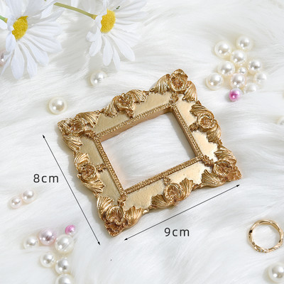 Life Photo Shooting Ins Rekviziti za fotografije Retro okvir za fotografije Studijski dodaci za nakit Prsten Ogrlica Naušnice Ruž za usne foto