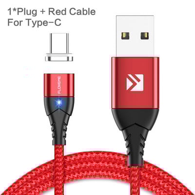 FLOVEME Magnetski kabel Micro USB tipa C za iPhone Kabel za rasvjetu 1M 3A Žica za brzo punjenje tipa C Magnetni punjač Telefonski kabel USB