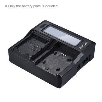 Andoer 2бр. Батерийна плоча NP-FZ100 за Neweer Andoer Dual/Four Channel Battery Charger for Sony A7III A9 A7RIII A7SIII