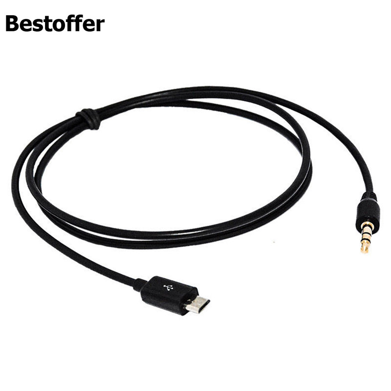 USB 2.0 Micro 5PIN – DC 3,5 mm-es audio autós AUX 100 cm-es kábel Samsung Galaxy S3 i9300 S2 i9100 i9220 NOTE2 N7100 N9000 telefonhoz