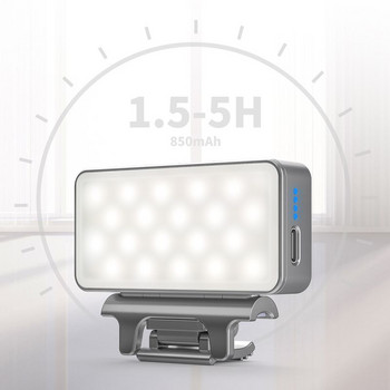 VIJIM CL08 Φωτισμός βιντεοδιάσκεψης με σφιγκτήρα για Mac Macbook Air Pro 3000-7000K Μαλακό φως LED W Type-C έως Type-C για συνάντηση