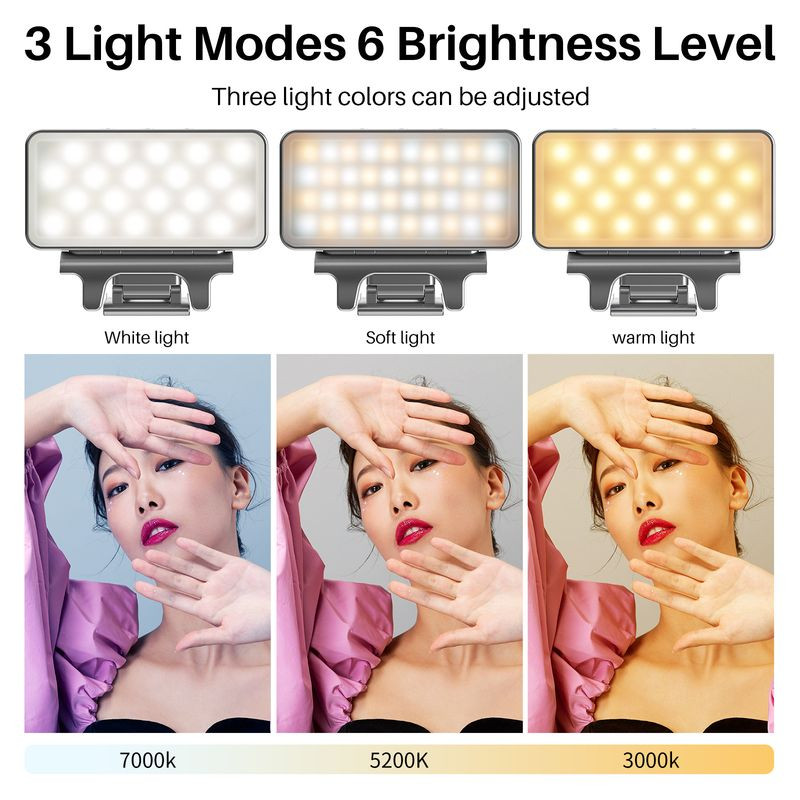 VIJIM CL08 Videokonferencijska rasvjeta sa stezaljkom za Mac Macbook Air Pro 3000-7000K Soft LED Light W Type-C do Type-C za sastanke