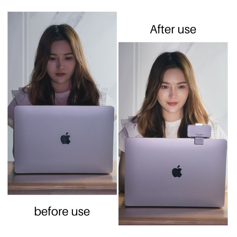 VIJIM CL08 Videokonferencijska rasvjeta sa stezaljkom za Mac Macbook Air Pro 3000-7000K Soft LED Light W Type-C do Type-C za sastanke